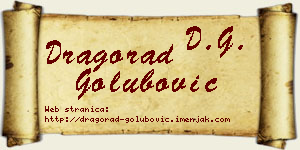 Dragorad Golubović vizit kartica